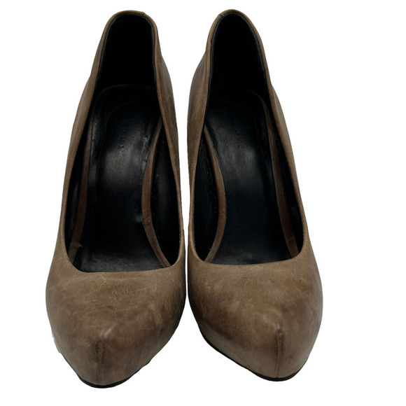 Trouve Tristin Cone Heels Pumps Brown - Picture 1 of 12